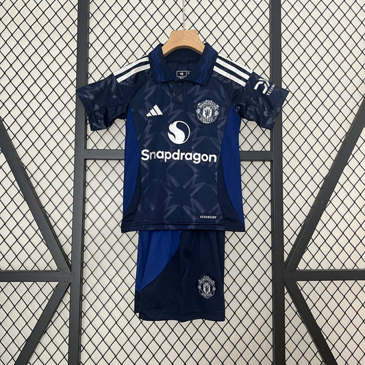 Manchester United Barn Borte 24/25 inkl Shorts/sokker