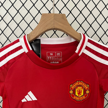 Manchester United Hjemme Barn 24/25 inkl Shorts/sokker