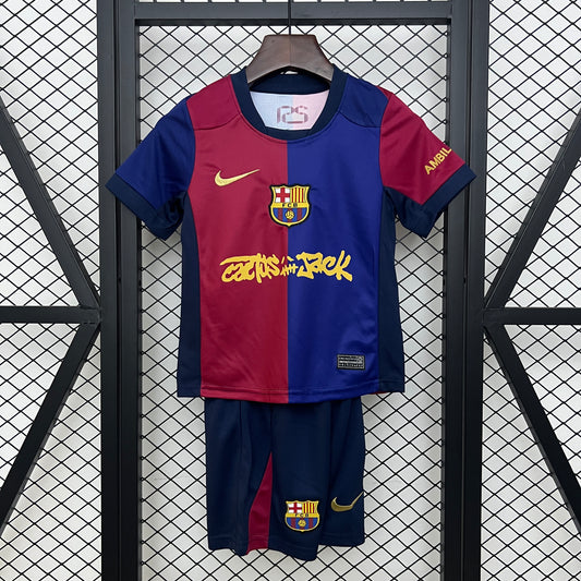Barcelona Hjemme 25/26 Barn inkl shorts/sokker