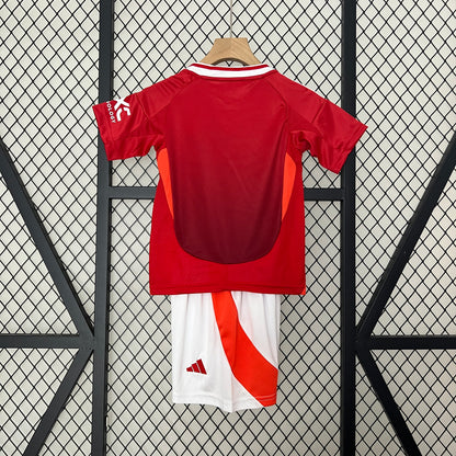 Manchester United Hjemme Barn 24/25 inkl Shorts/sokker