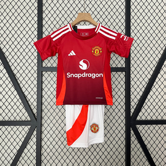 Manchester United Hjemme Barn 24/25 inkl Shorts/sokker
